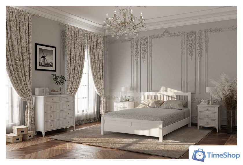 Комоды, тумбы Bravo Мебель Мэгги (белый снег/лак белый) - Изображение №3 — Интернет-магазин Time-Shop