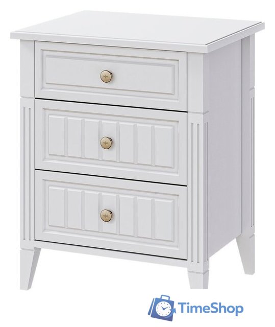 Комоды, тумбы Bravo Мебель Мэгги (белый снег/лак белый) - Изображение №1 — Интернет-магазин Time-Shop