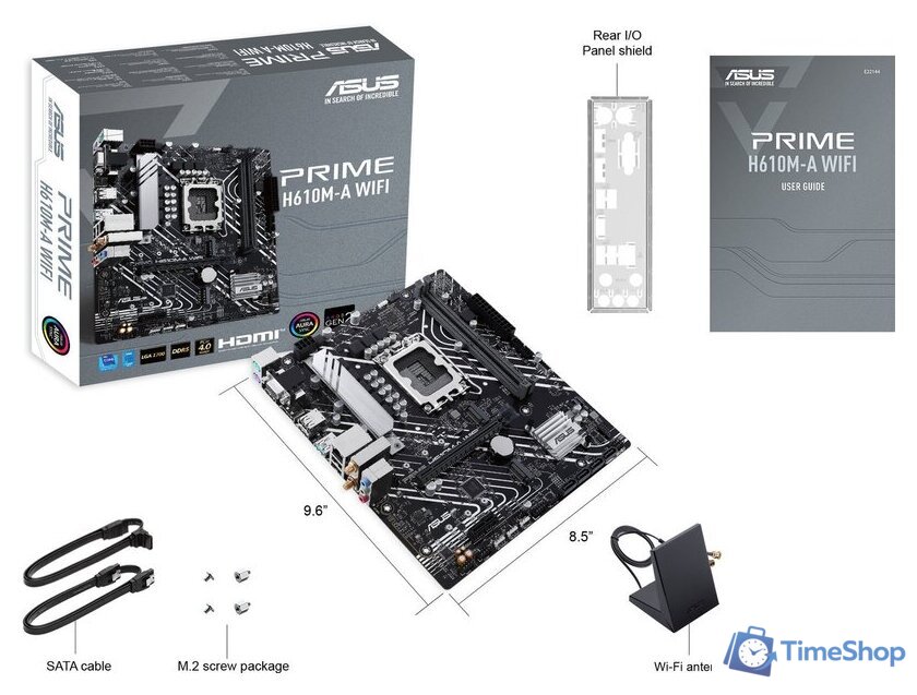 Материнская плата ASUS Prime H610M-A WiFi - Изображение №2 — Интернет-магазин Time-Shop