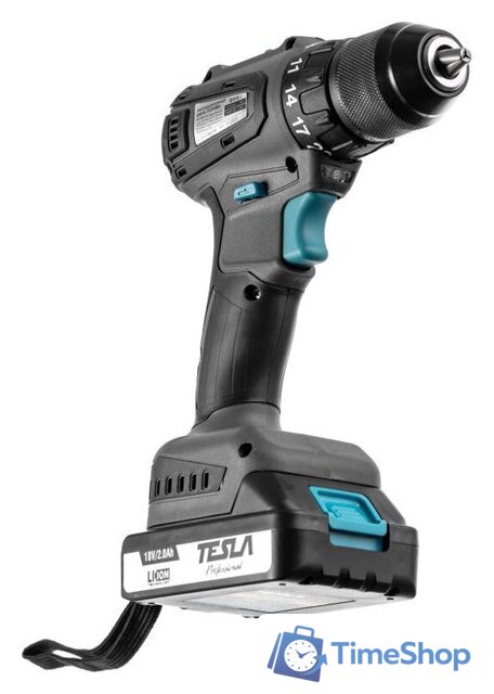 Дрель-шуруповерт Tesla TCD18BL 840369 (с 2-мя АКБ, кейс) - Изображение №4 — Интернет-магазин Time-Shop