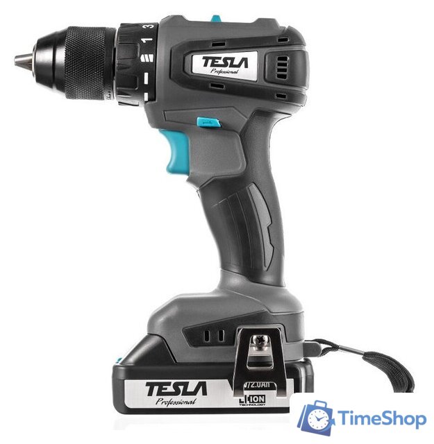 Дрель-шуруповерт Tesla TCD18BL 840369 (с 2-мя АКБ, кейс) - Изображение №2 — Интернет-магазин Time-Shop