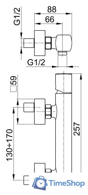 Смеситель Armatura Morganit 4926-010-00 - Изображение №2 — Интернет-магазин Time-Shop