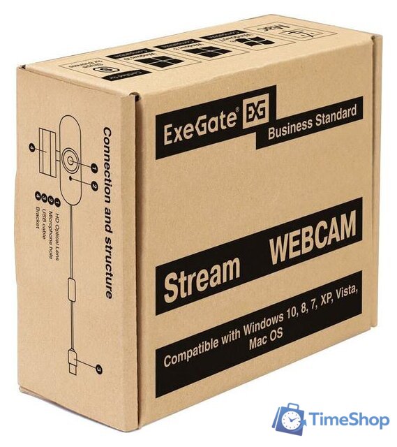 Веб-камера ExeGate Stream HD 4000 4K UHD T-Tripod - Изображение №4 — Интернет-магазин Time-Shop