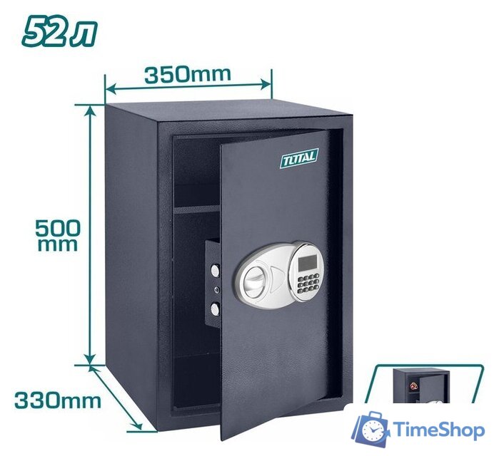 Мебельный сейф Total TESF5001 - Изображение №2 — Интернет-магазин Time-Shop