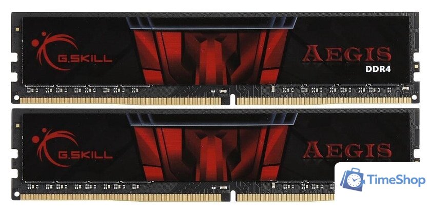 Оперативная память G.Skill Aegis 2x8GB DDR4 PC4-21300 F4-2666C19D-16GIS - Изображение №1 — Интернет-магазин Time-Shop