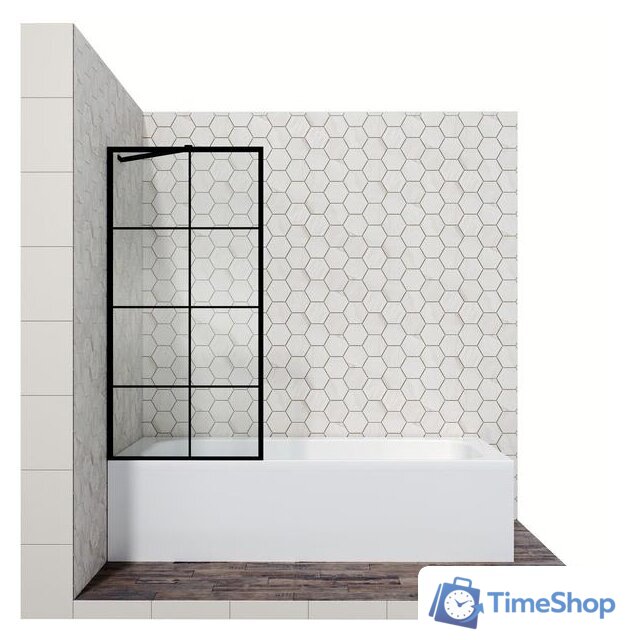 Стеклянная шторка для ванны Ambassador Bath Screens 16041209 80 - Изображение №1 — Интернет-магазин Time-Shop