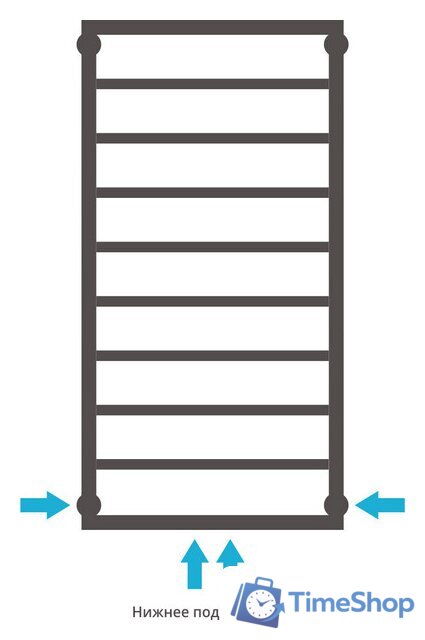 Полотенцесушитель Сунержа Канцлер 1000x500 30-0254-1050 - Изображение №4 — Интернет-магазин Time-Shop