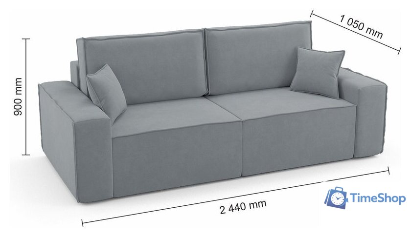 Диван Mio Tesoro Бриз (Velutto 52) - Изображение №6 — Интернет-магазин Time-Shop