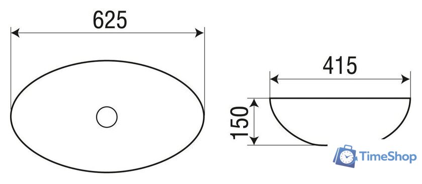 Умывальник WeltWasser Elbach 3077 - Изображение №4 — Интернет-магазин Time-Shop