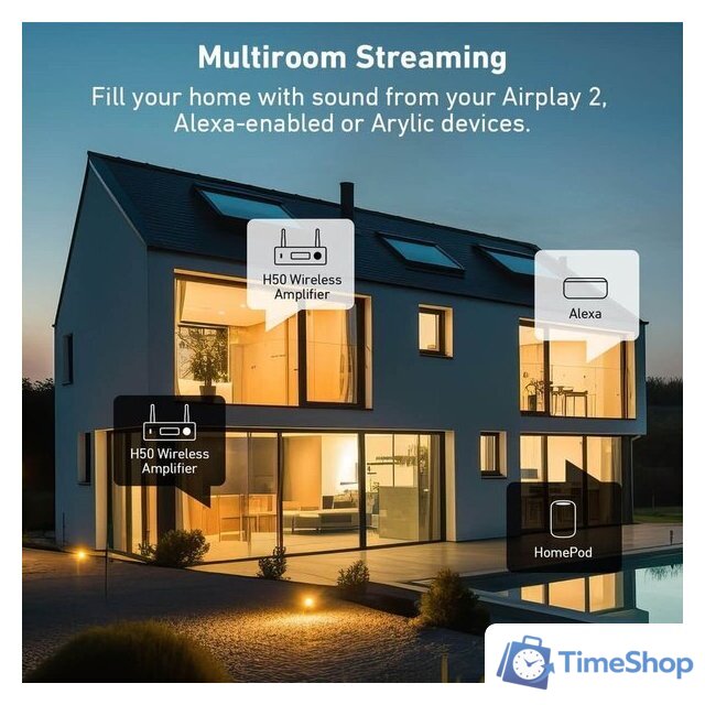 Сетевой интегральный усилитель Arylic H50 - Изображение №9 — Интернет-магазин Time-Shop