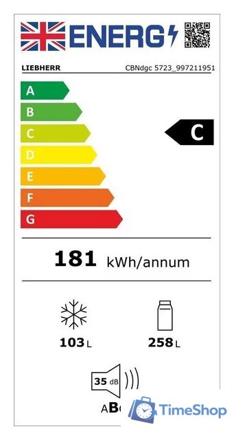 Холодильник Liebherr CBNdgc 5723 Plus BioFresh NoFrost 5723-20001 - Изображение №3 — Интернет-магазин Time-Shop