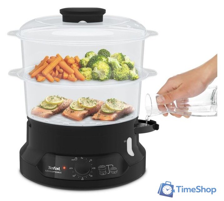 Пароварка Tefal Minicompact VC139810 - Изображение №4 — Интернет-магазин Time-Shop