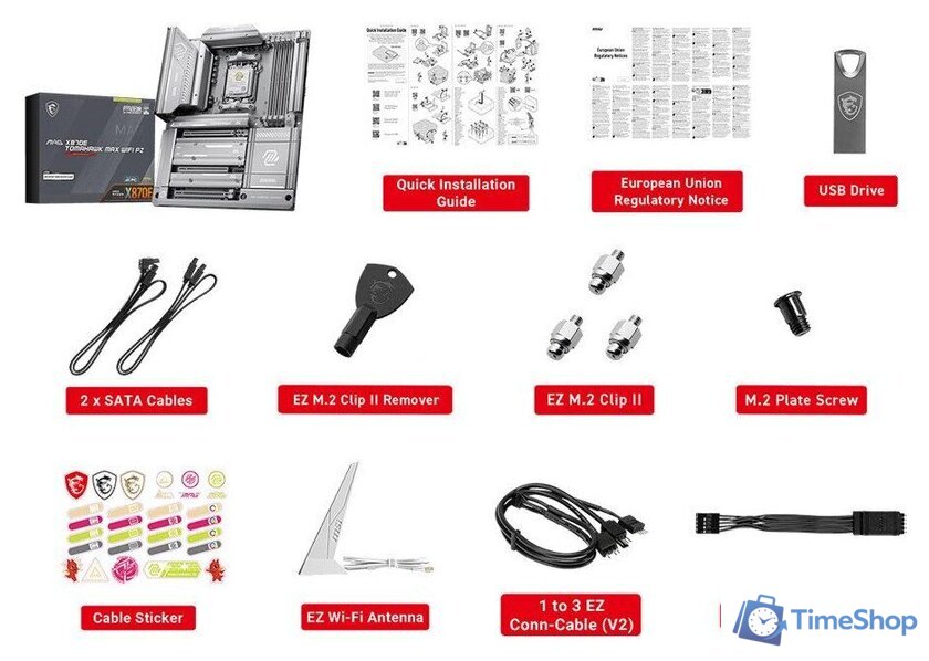 Материнская плата MSI MAG X870E Tomahawk Max WiFi PZ - Изображение №6 — Интернет-магазин Time-Shop