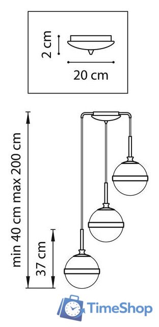 Подвесная люстра Lightstar Globo 813131 - Изображение №4 — Интернет-магазин Time-Shop