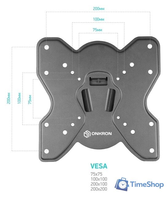 Кронштейн для телевизора Onkron M1S (черный) - Изображение №4 — Интернет-магазин Time-Shop