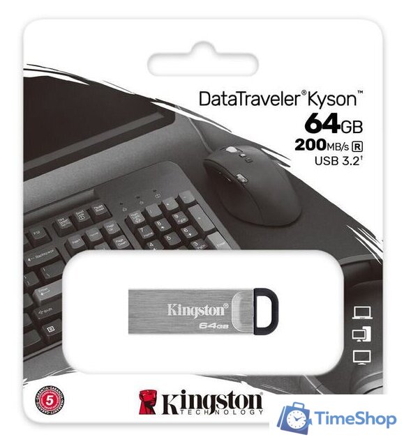 USB Flash Kingston Kyson 64GB - Изображение №4 — Интернет-магазин Time-Shop