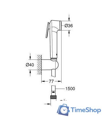 Гигиенический душ Grohe Tempesta-F Trigger Spray 30 [26353000] - Изображение №2 — Интернет-магазин Time-Shop