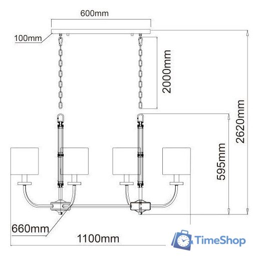 Подвесная люстра Chiaro Палермо 386017108 - Изображение №12 — Интернет-магазин Time-Shop