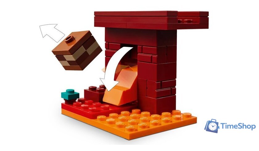 Конструктор LEGO Minecraft 21266 Битва за лаву Нижнего мира - Изображение №7 — Интернет-магазин Time-Shop