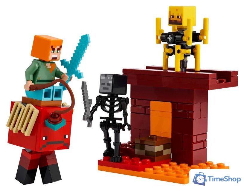 Конструктор LEGO Minecraft 21266 Битва за лаву Нижнего мира - Изображение №4 — Интернет-магазин Time-Shop