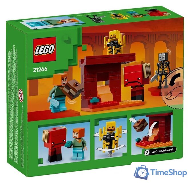 Конструктор LEGO Minecraft 21266 Битва за лаву Нижнего мира - Изображение №2 — Интернет-магазин Time-Shop