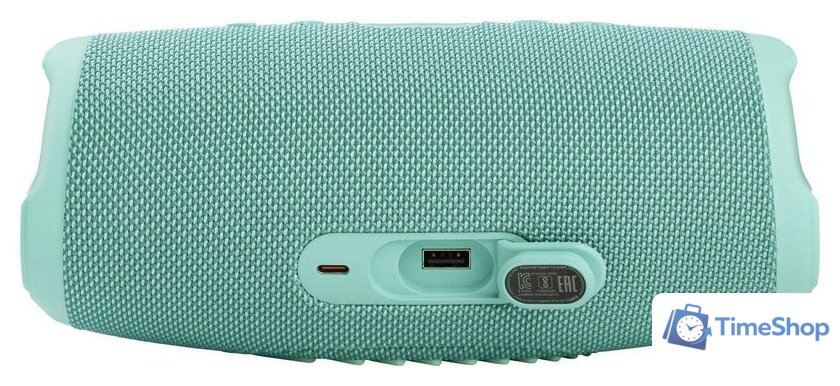 Беспроводная колонка JBL Charge 5 (бирюзовый) - Изображение №7 — Интернет-магазин Time-Shop