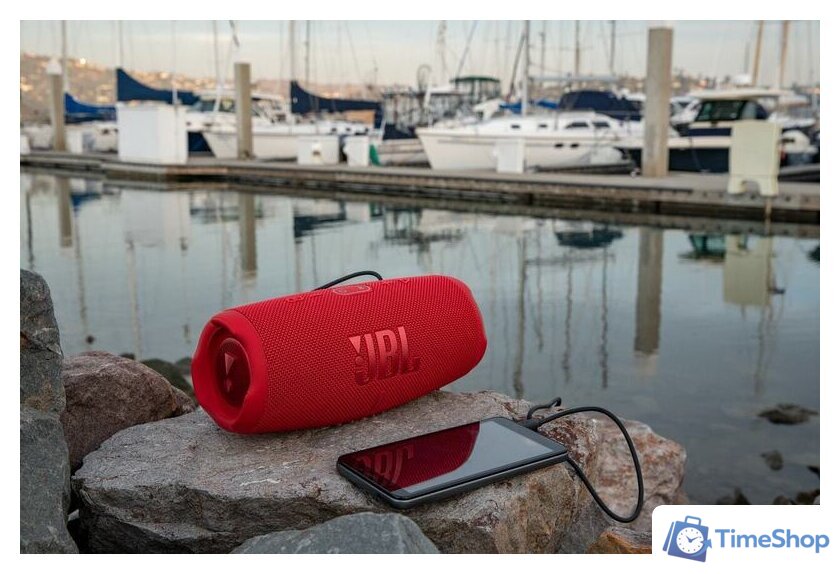 Беспроводная колонка JBL Charge 5 (бирюзовый) - Изображение №11 — Интернет-магазин Time-Shop