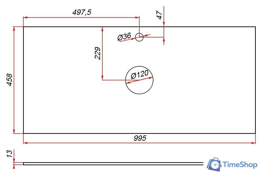  ЗОВ Тумба под умывальник Дион 100 D100LWP0M9003MKV5-KP13W (белый матовый) - Изображение №6 — Интернет-магазин Time-Shop