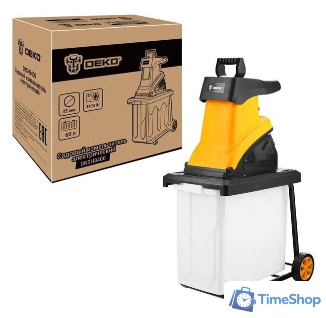 Садовый измельчитель Deko DKSH3400 - Изображение №1 — Интернет-магазин Time-Shop
