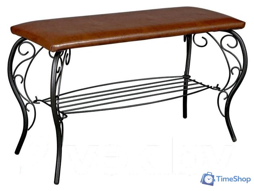 Банкетка Sheffilton Грация 685 коричневый/черный муар - Изображение №1 — Интернет-магазин Time-Shop