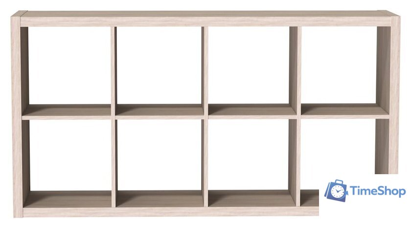 Стеллаж Mebelain Фора 8 (дуб беленый) - Изображение №2 — Интернет-магазин Time-Shop
