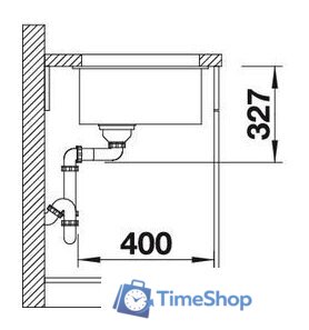 Кухонная мойка Blanco Rotan 400-U (антрацит) - Изображение №3 — Интернет-магазин Time-Shop