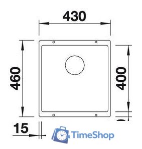 Кухонная мойка Blanco Rotan 400-U (антрацит) - Изображение №2 — Интернет-магазин Time-Shop