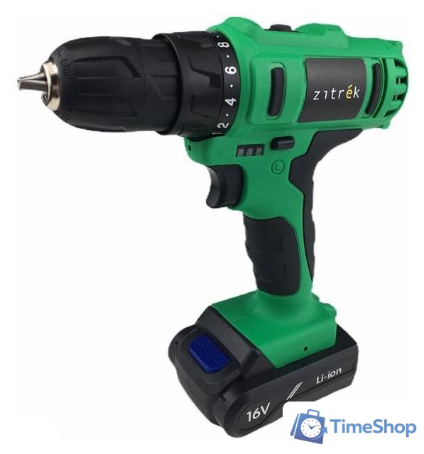 Дрель-шуруповерт Zitrek Greenpower 16-Li 063-4075 (с 2-мя АКБ, кейс) - Изображение №3 — Интернет-магазин Time-Shop
