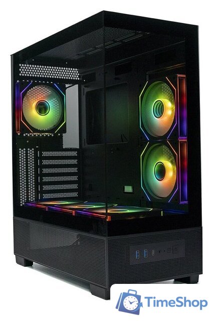 Корпус XASTRA Q500 3ARGB-C10 (черный) - Изображение №6 — Интернет-магазин Time-Shop