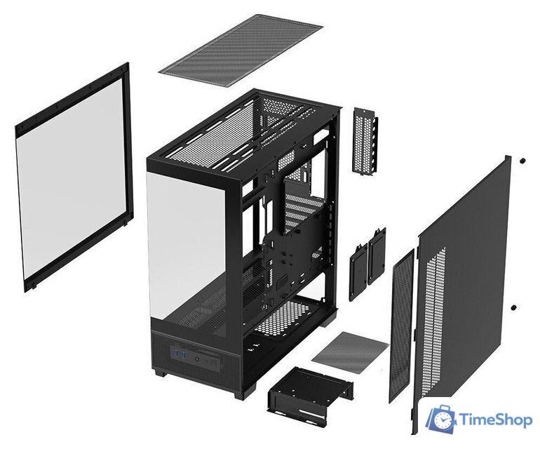 Корпус XASTRA Q500 3ARGB-C10 (черный) - Изображение №17 — Интернет-магазин Time-Shop