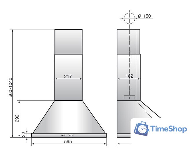 Кухонная вытяжка Elikor Сигма 60П-650-К3Д 942264 (антрацит/бронза) - Изображение №2 — Интернет-магазин Time-Shop