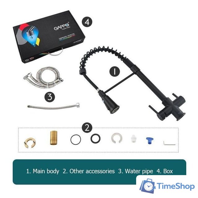 Смеситель Gappo G4398-66 - Изображение №3 — Интернет-магазин Time-Shop