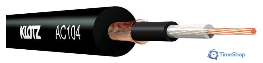Кабель Klotz AC104SW.100 (100 м, черный) - Изображение №1 — Интернет-магазин Time-Shop