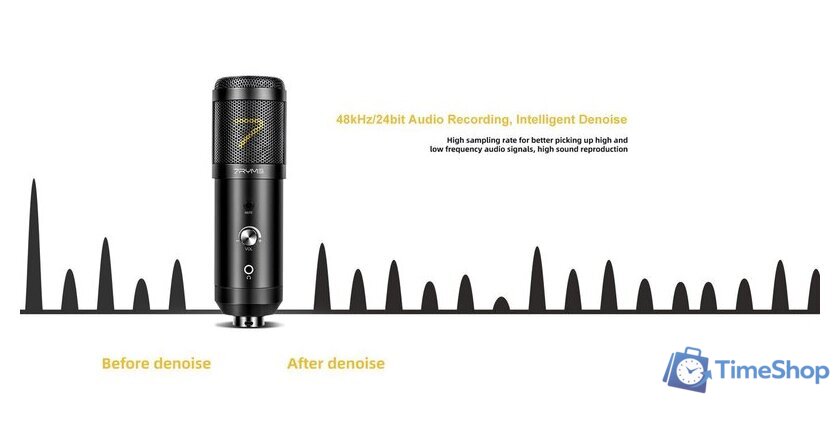 Проводной микрофон 7Ryms SR-AU01-K1 - Изображение №5 — Интернет-магазин Time-Shop