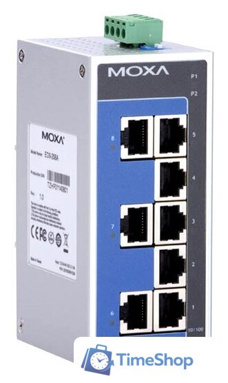 Неуправляемый коммутатор Moxa EDS-208A - Изображение №1 — Интернет-магазин Time-Shop