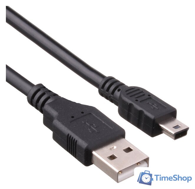 Кабель ExeGate EX191079RUS USB Type-A - miniUSB (1 м, черный) - Изображение №1 — Интернет-магазин Time-Shop