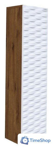  Grossman Шкаф-пенал Альба 30 303009 (веллингтон/белый) - Изображение №1 — Интернет-магазин Time-Shop