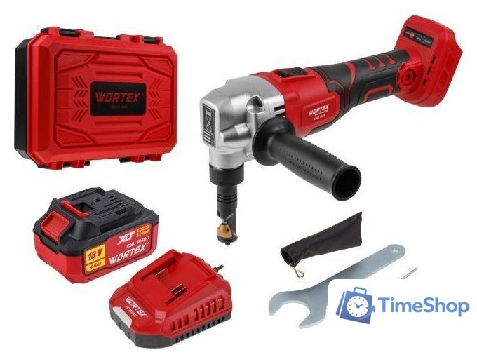 Высечные электрические ножницы Wortex CNB 1825 XLT SET 1318929 (с 1-м АКБ, кейс) - Изображение №1 — Интернет-магазин Time-Shop