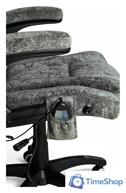 Офисное кресло Calviano Veroni 56 (серый плюш) - Изображение №8 — Интернет-магазин Time-Shop