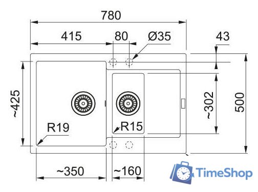 Кухонная мойка Franke Maris MRG 651-78 114.0741.200 (оникс) - Изображение №3 — Интернет-магазин Time-Shop