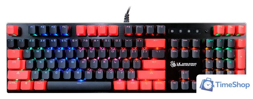Клавиатура A4Tech Bloody B820N (черный/красный) - Изображение №1 — Интернет-магазин Time-Shop