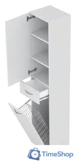  Onika Шкаф-пенал для ванной Модерн 36.17 L с корзиной 403602 - Изображение №8 — Интернет-магазин Time-Shop