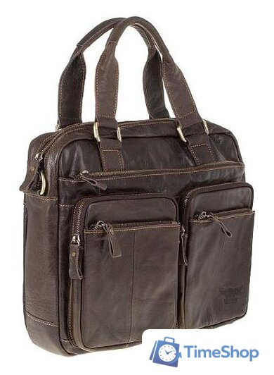 Сумка Poshete 253-6548-29 (коричневый) - Изображение №2 — Интернет-магазин Time-Shop