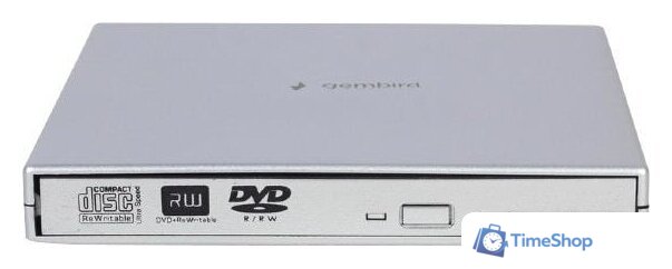 Оптический привод Gembird DVD-USB-02-SV - Изображение №1 — Интернет-магазин Time-Shop